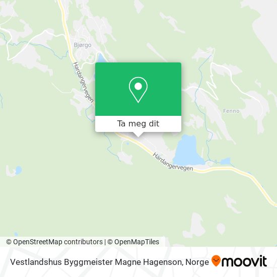 Vestlandshus Byggmeister Magne Hagenson kart