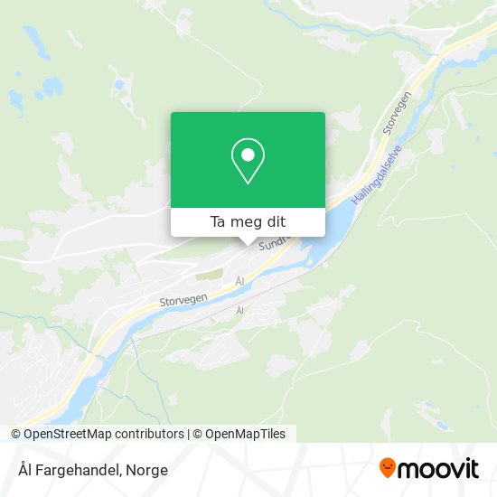 Ål Fargehandel kart