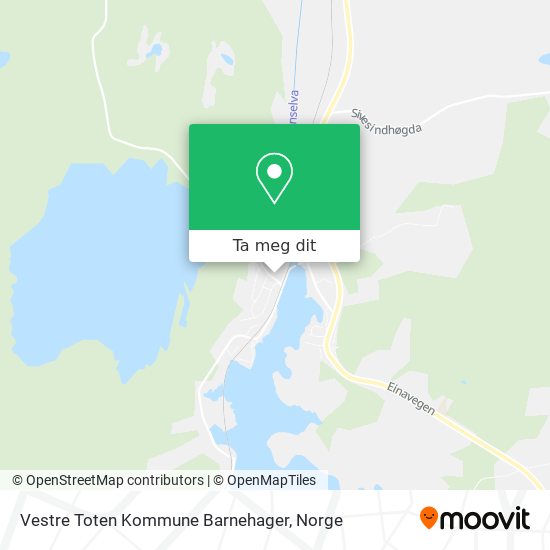 Vestre Toten Kommune Barnehager kart