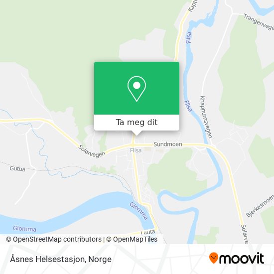 Åsnes Helsestasjon kart