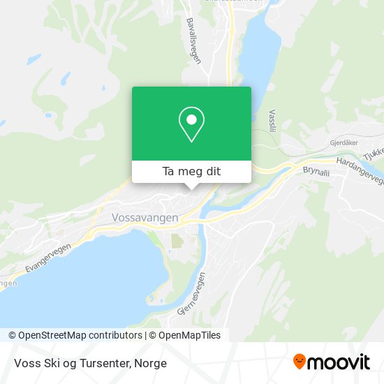 Voss Ski og Tursenter kart