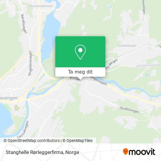 Stanghelle Rørleggerfirma kart