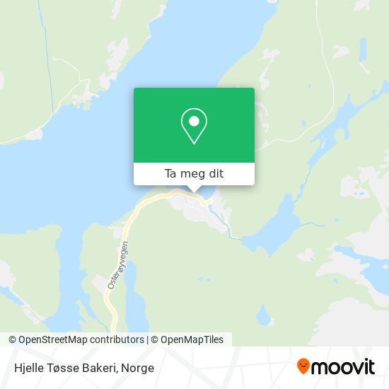 Hjelle Tøsse Bakeri kart