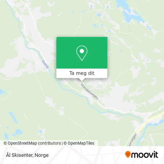 Ål Skisenter kart