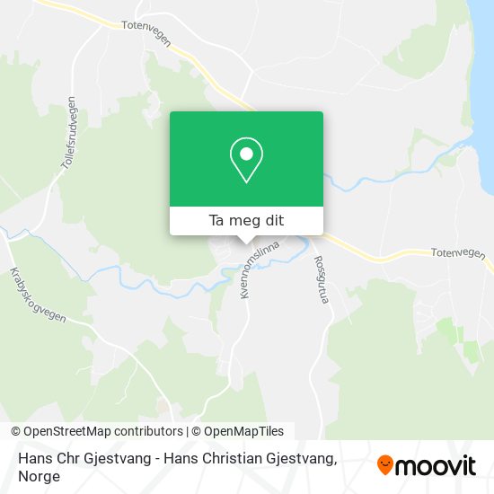 Hans Chr Gjestvang - Hans Christian Gjestvang kart