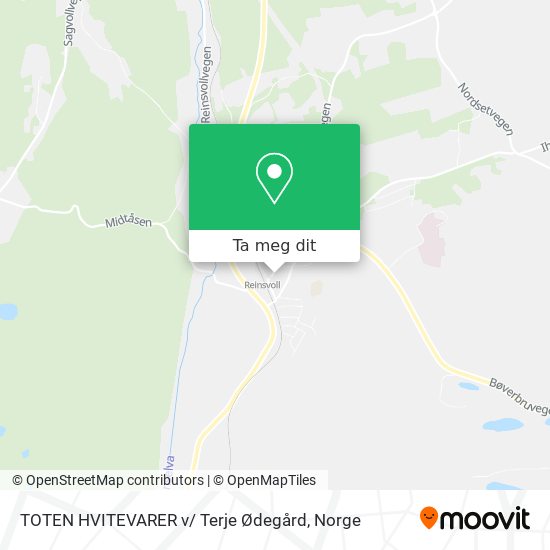 TOTEN HVITEVARER v/ Terje Ødegård kart