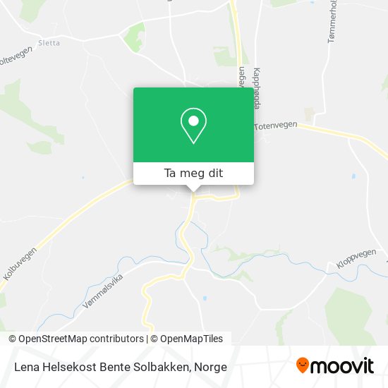 Lena Helsekost Bente Solbakken kart