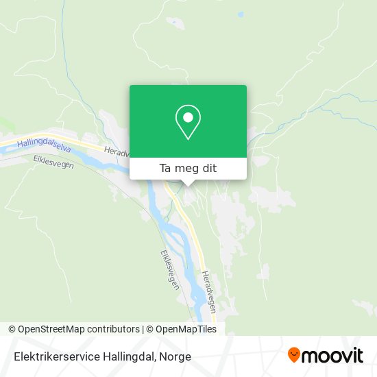 Elektrikerservice Hallingdal kart