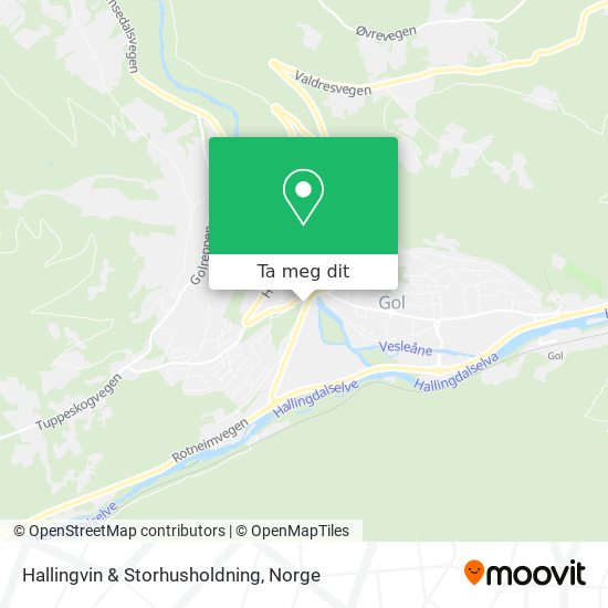 Hallingvin & Storhusholdning kart