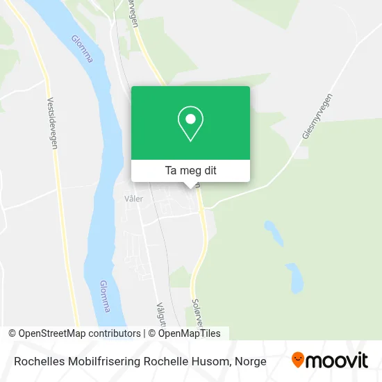 Rochelles Mobilfrisering Rochelle Husom kart