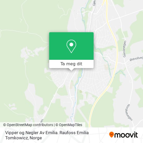 Vipper og Negler Av Emilia. Raufoss Emilia Tomkowicz kart