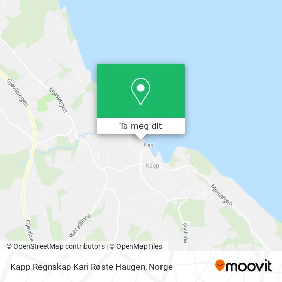 Kapp Regnskap Kari Røste Haugen kart