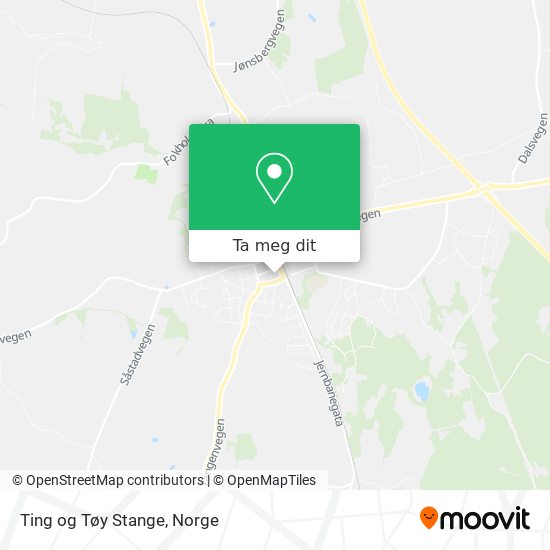 Ting og Tøy Stange kart