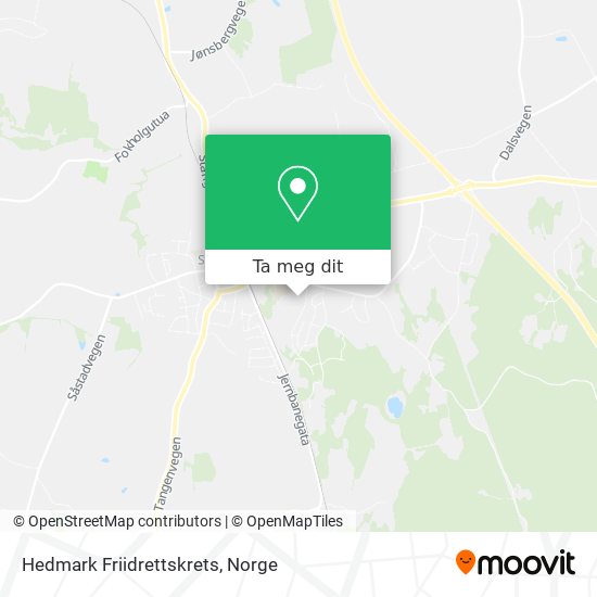 Hedmark Friidrettskrets kart