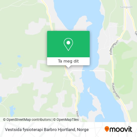 Vestsida fysioterapi Barbro Hjortland kart
