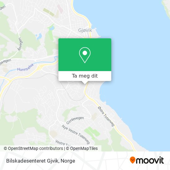 Bilskadesenteret Gjvik kart