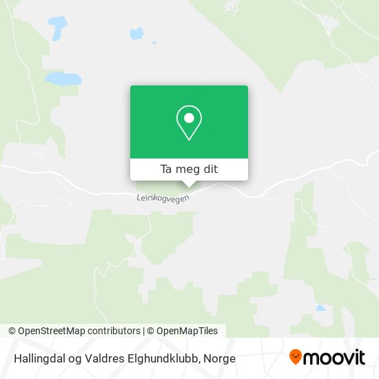 Hallingdal og Valdres Elghundklubb kart