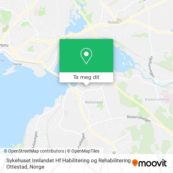 Sykehuset Innlandet Hf Habilitering og Rehabilitering Ottestad kart
