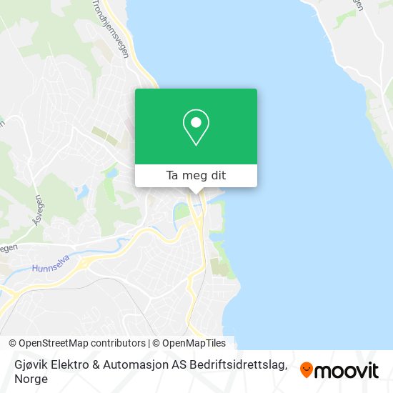 Gjøvik Elektro & Automasjon AS Bedriftsidrettslag kart