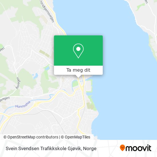 Svein Svendsen Trafikkskole Gjøvik kart