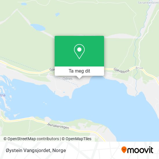 Øystein Vangsjordet kart