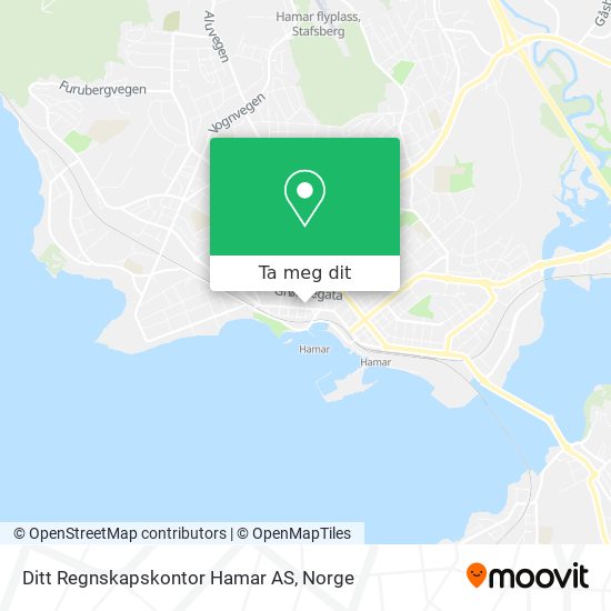 Ditt Regnskapskontor Hamar AS kart