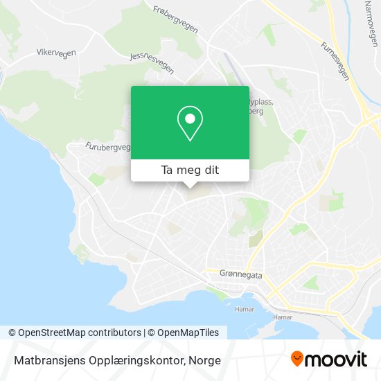Matbransjens Opplæringskontor kart