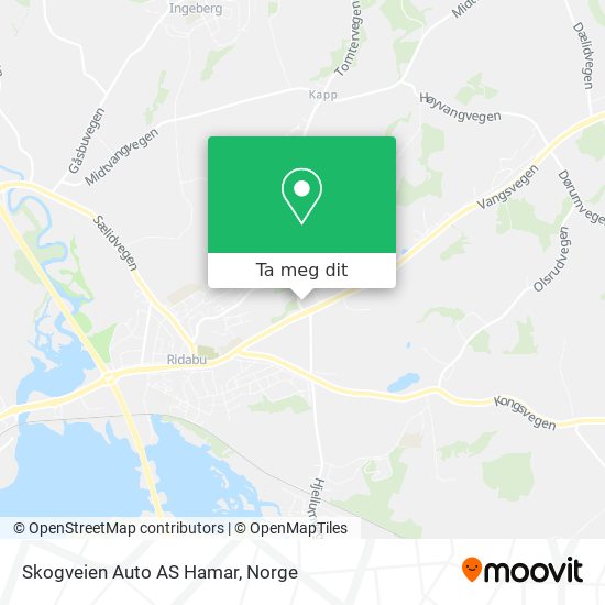 Skogveien Auto AS Hamar kart