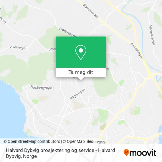 Halvard Dybvig prosjektering og service - Halvard Dybvig kart