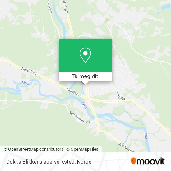Dokka Blikkenslagerverksted kart