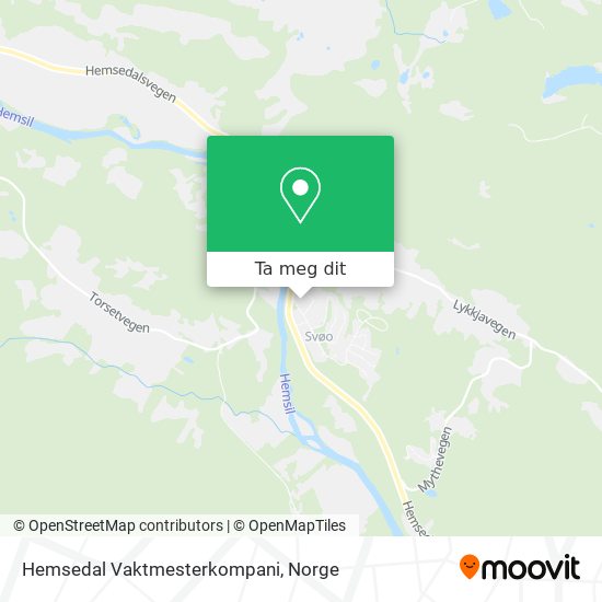 Hemsedal Vaktmesterkompani kart