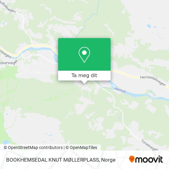 BOOKHEMSEDAL KNUT MØLLERPLASS kart