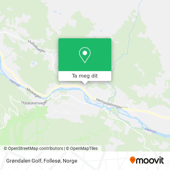Grøndalen Golf, Follesø kart