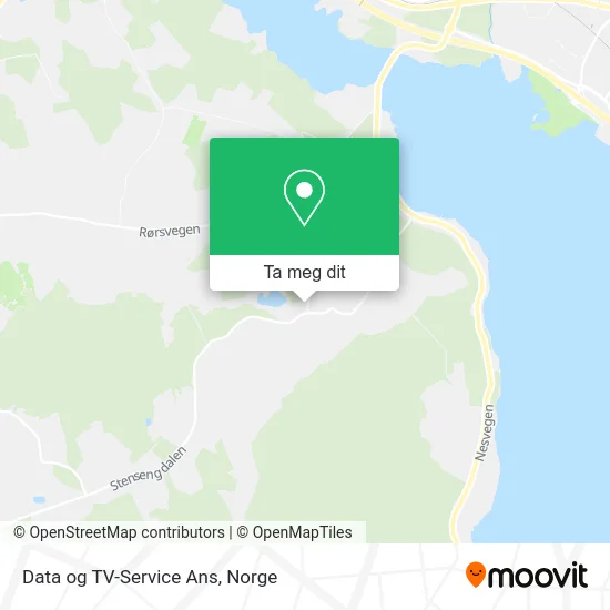 Data og TV-Service Ans kart
