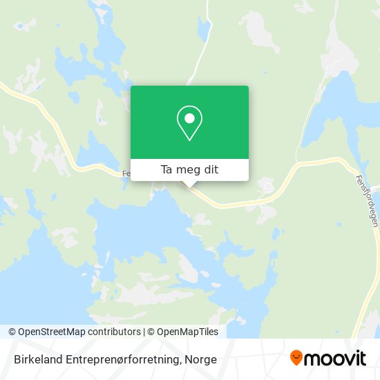 Birkeland Entreprenørforretning kart