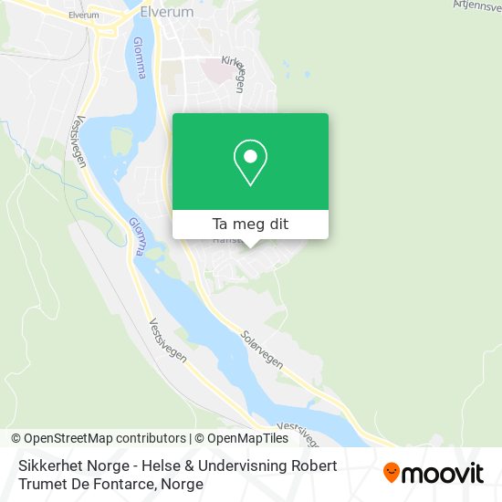 Sikkerhet Norge - Helse & Undervisning Robert Trumet De Fontarce kart
