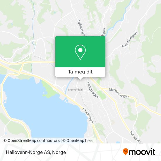 Hallovenn-Norge AS kart