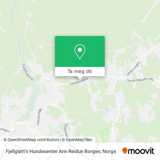 Fjellgløtt's Hundesenter Ann Reidun Borgen kart
