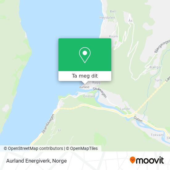 Aurland Energiverk kart