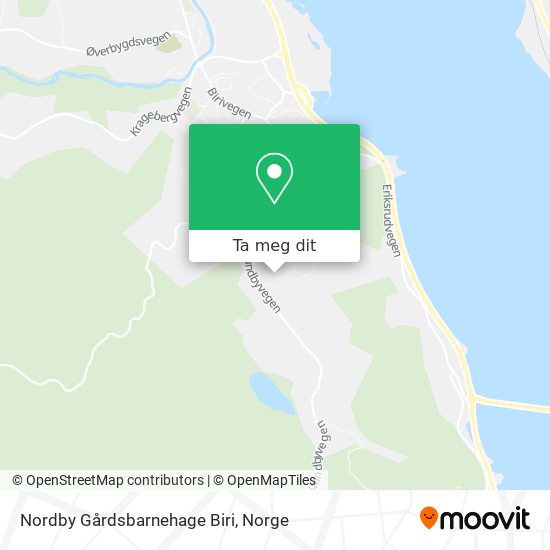 Nordby Gårdsbarnehage Biri kart