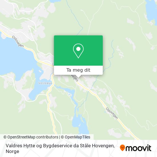 Valdres Hytte og Bygdeservice da Ståle Hovengen kart