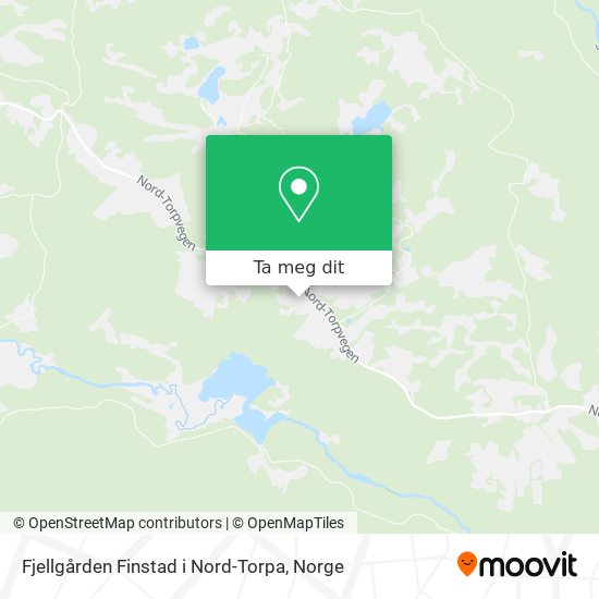 Fjellgården Finstad i Nord-Torpa kart