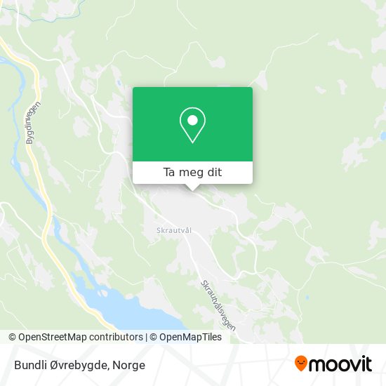 Bundli Øvrebygde kart