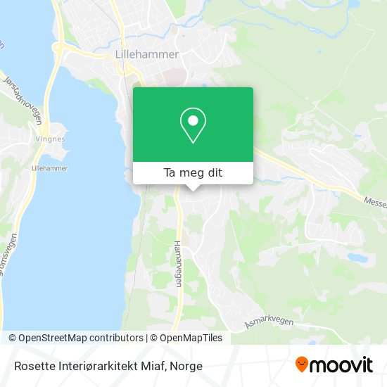 Rosette Interiørarkitekt Miaf kart