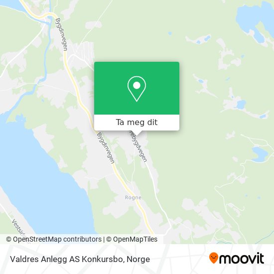 Valdres Anlegg AS Konkursbo kart