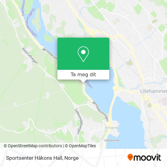 Sportsenter Håkons Hall kart