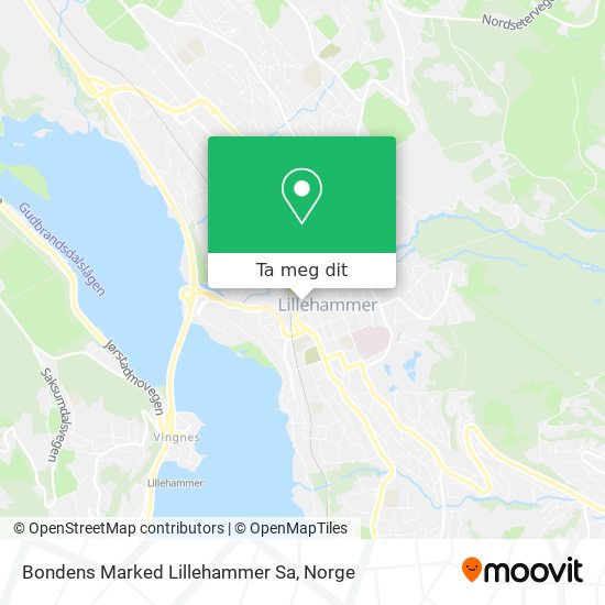 Bondens Marked Lillehammer Sa kart