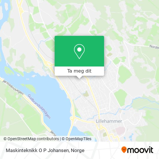 Maskinteknikk O P Johansen kart