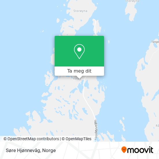 Søre Hjønnevåg kart