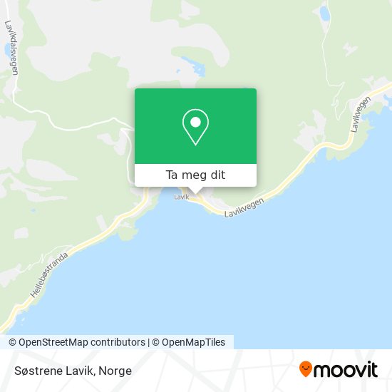 Søstrene Lavik kart